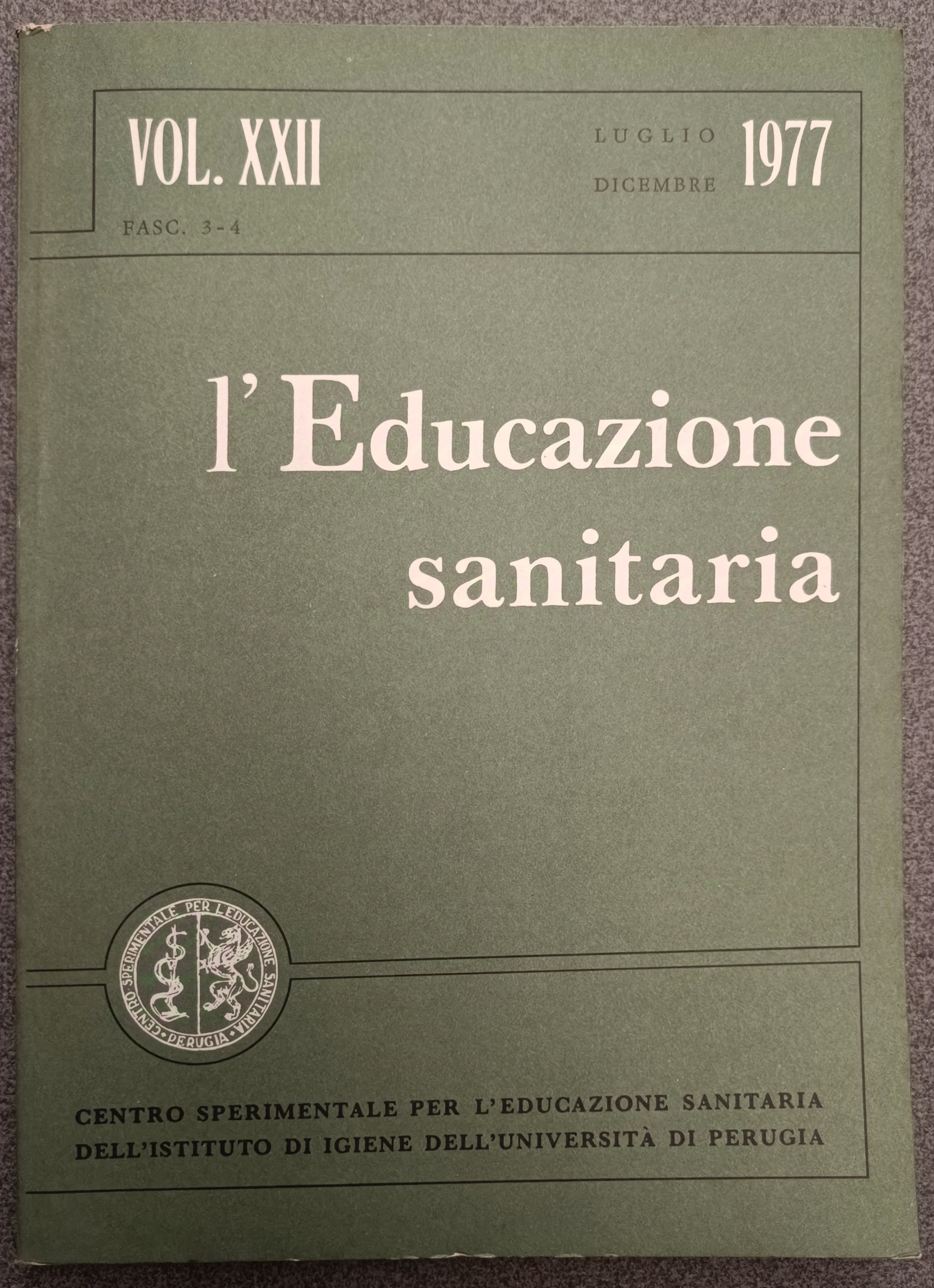 Rivista L'educazione sanitaria